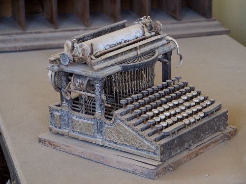 old typewriter ghost town bodie