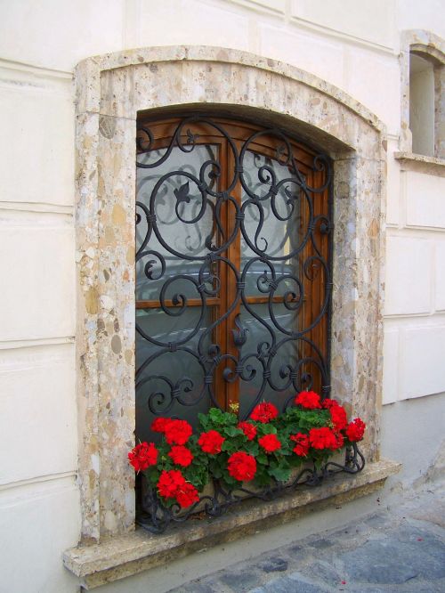 old window rustic architecture