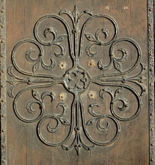 Old Wooden Door Design Background
