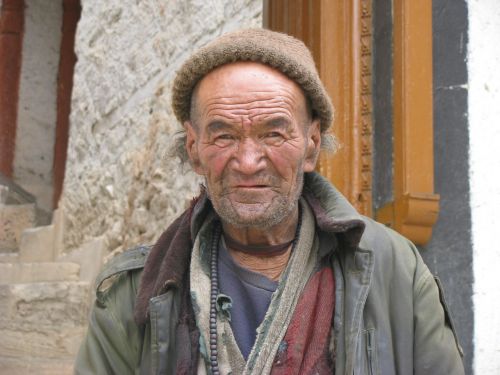 oldman ladakhi portrait