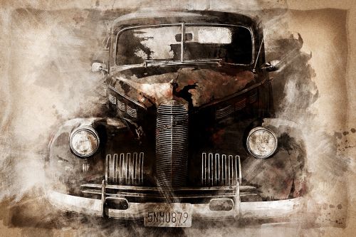 oldtimer car rustic