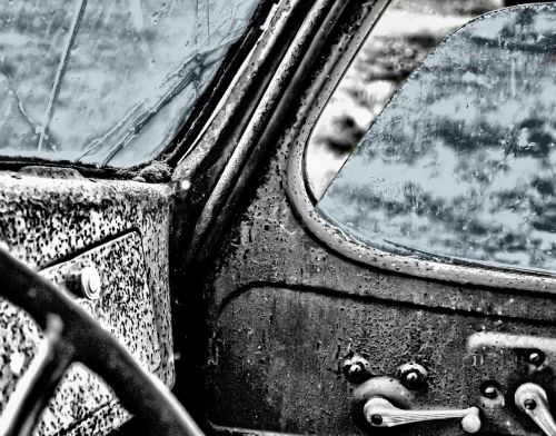 oldtimer car window