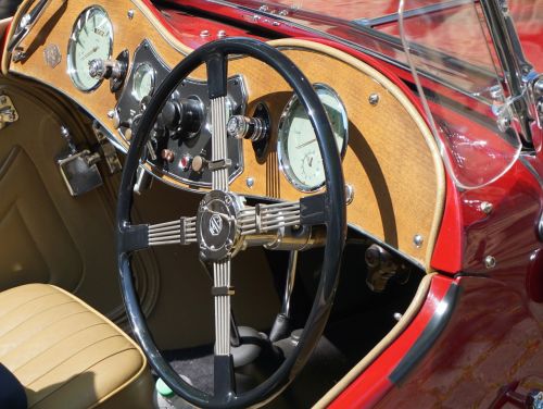 oldtimer steering wheel auto