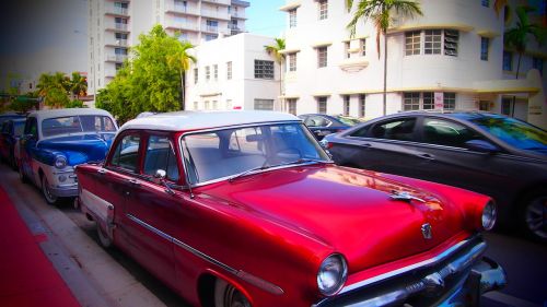 oldtimer miami art decoration