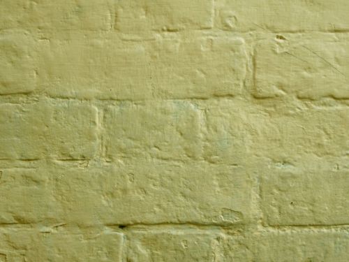Olive Painted Brick Wall