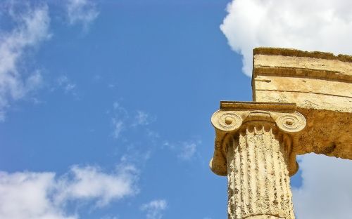 olympia greece column