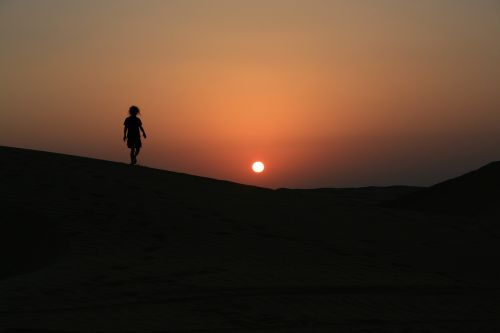 oman sunset desert