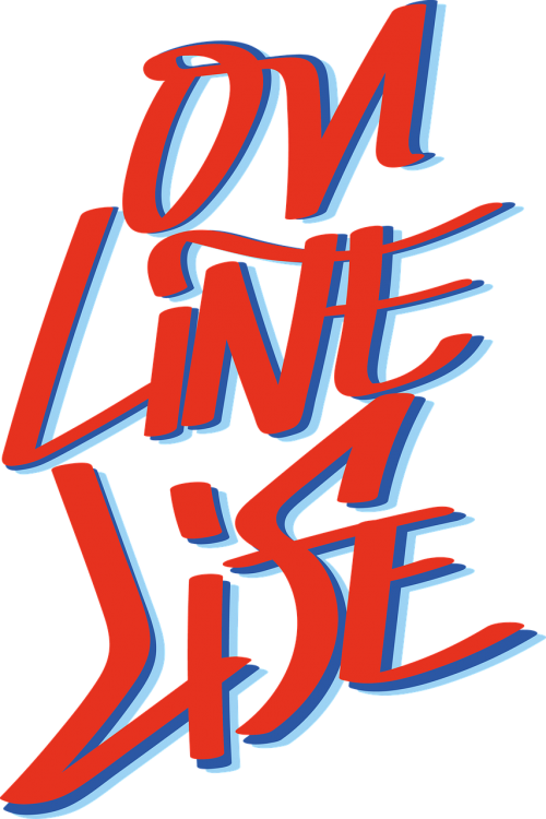 on-line life typography