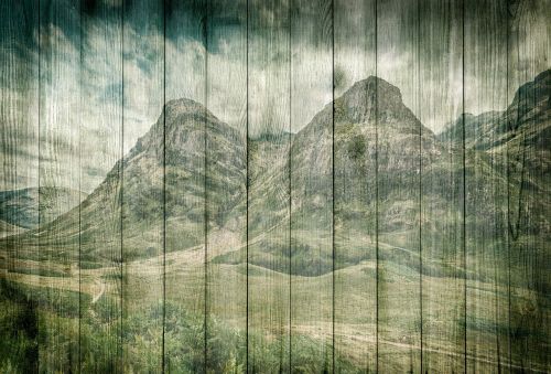 on wood highlands landscape