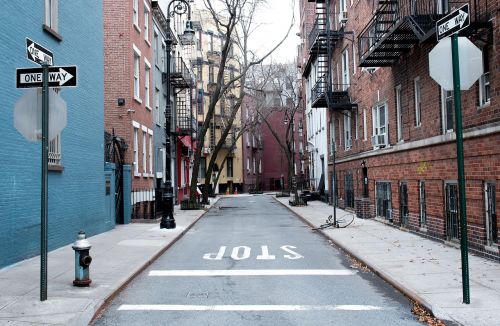 one way pavement town