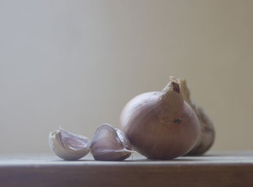 onion garlic background
