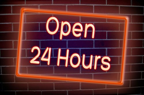 open opening hours neon