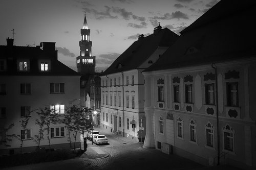 opole  the town hall  the centre of