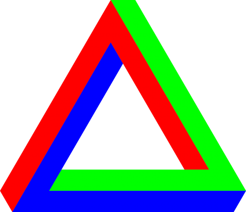 optical illusion illusion triangle