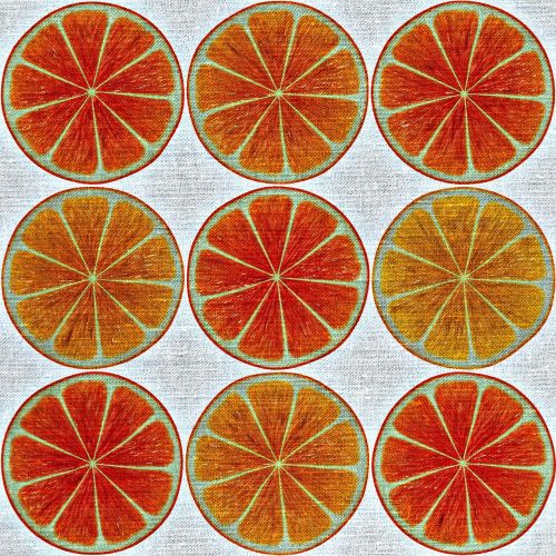orange discs orange slices
