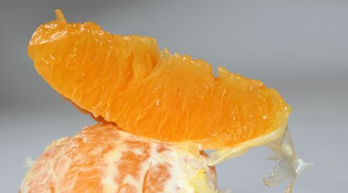 orange fruit pulp