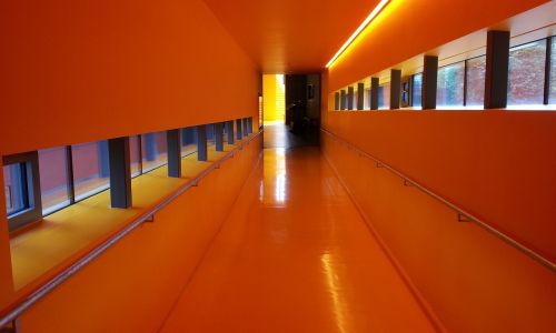 orange architecture building