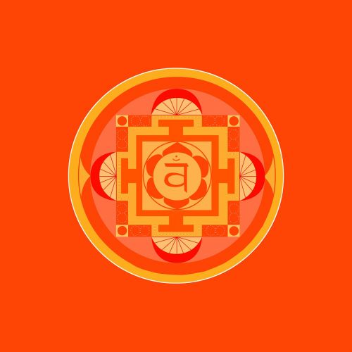 orange chakra mandala