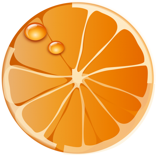 orange fruit drops