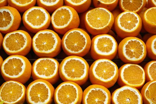 orange yellow fresh