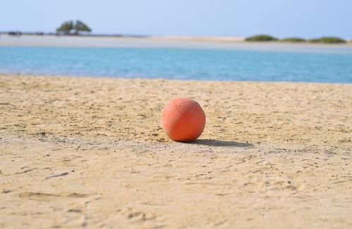 orange ball beach