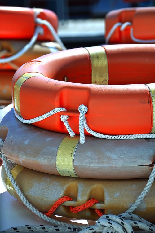 orange life buoy lifeguard