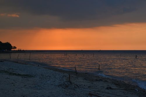 orange sunset evening