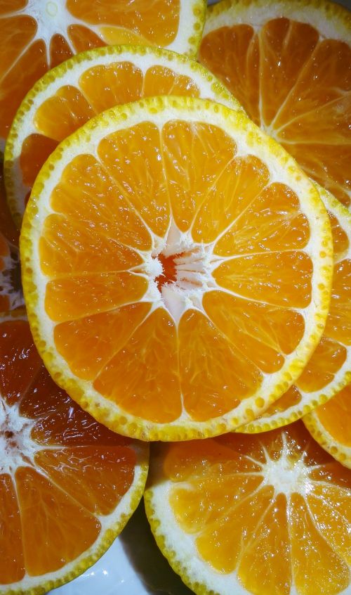 orange yellow slice