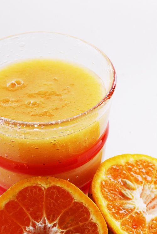 orange drinks yellow