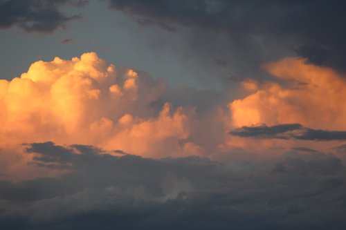 orange  sky  clouds