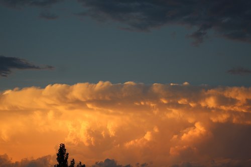 orange  sky  clouds