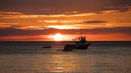 orange  sunset  horizon