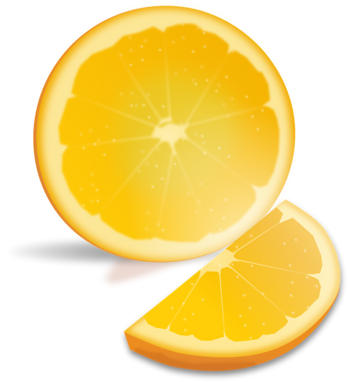 orange fruit slice