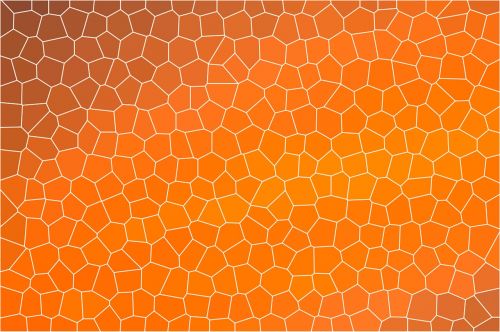 orange mosaic structure