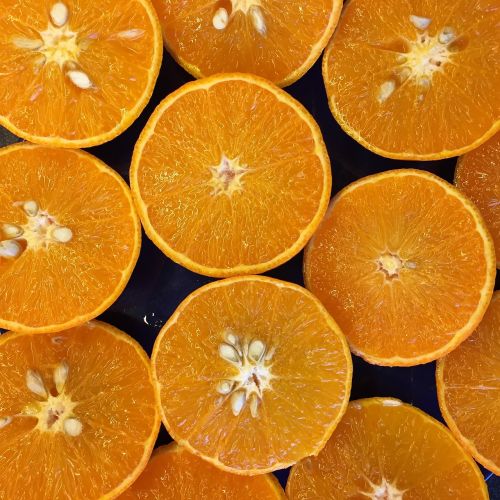 orange half fruit