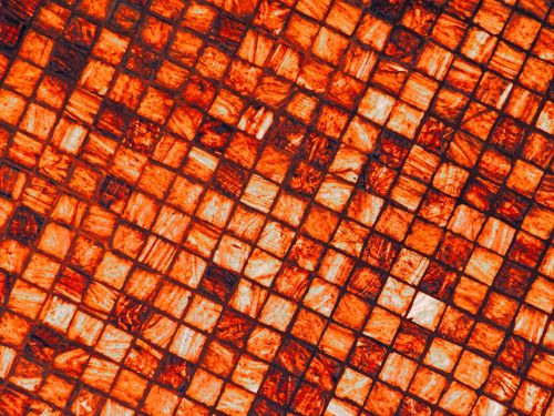 Orange Abstract Squares Background
