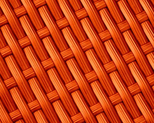 Orange Basket Weave Background