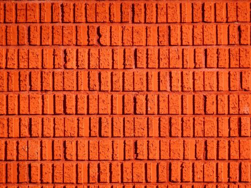 Orange Brick Wall Background