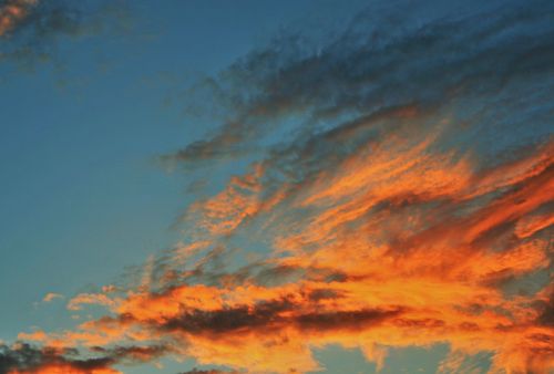 orange clouds clouds orange