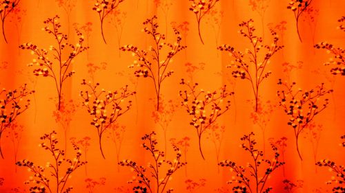 Orange Curtains Background