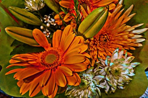 Orange Flower Bouquet