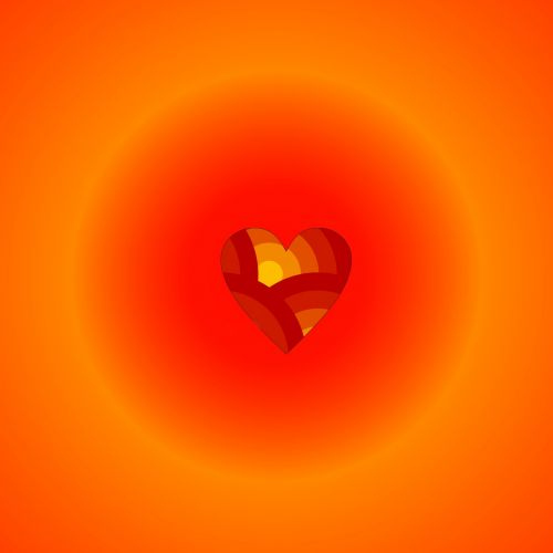 Orange Heart 3