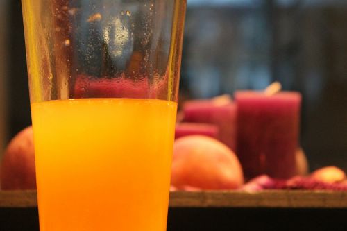 orange juice orange glass