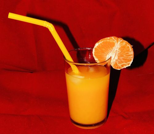 orange juice glass frisch