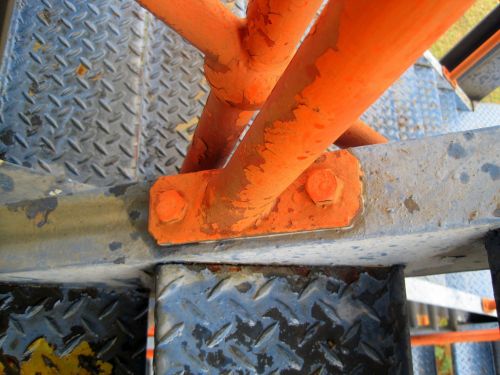 Orange Paint Flaking Off Railing