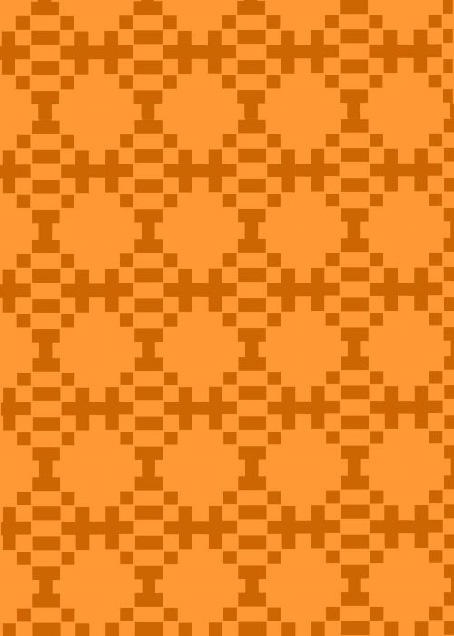 Orange Pixelated Background