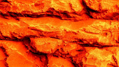 Orange Rock Wall Background