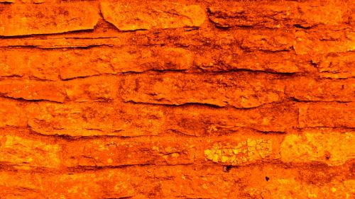Orange Rock Wall Background