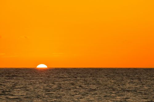 Orange Sea Sunrise
