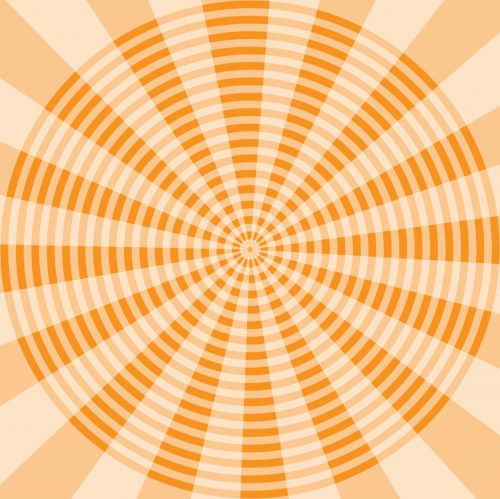 Orange Spiral Abstract Wallpaper